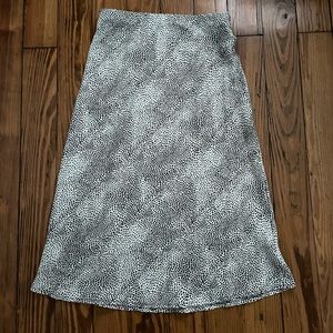 Leopard midi skirt